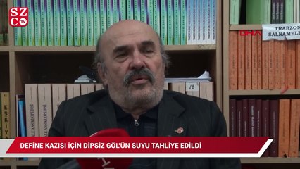 Define kazısı için Dipsiz Göl'ün suyu tahliye edildi