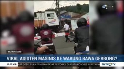 Viral Video Masinis 'Jajan' ke Warung Pakai Lokomotif, Ini Kata KAI