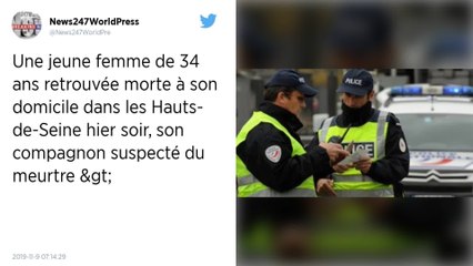 Hauts-de-Seine. Une femme retrouvée morte chez elle, son compagnon arrêté