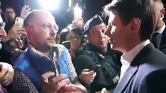 Taranto - Conte contestato dagli operai Ilva (08.11.19)
