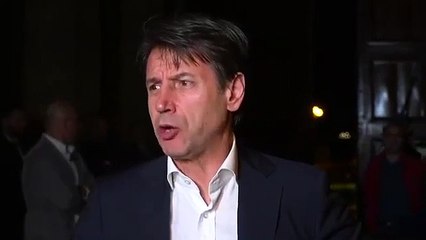 Taranto - Conte dopo l-incontro con gli operai Ilva (08.11.19)