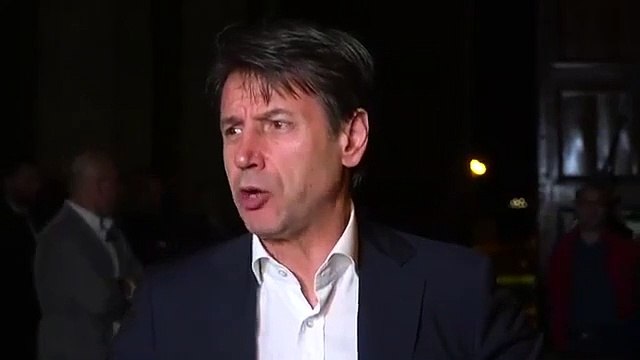 Taranto - Conte dopo l-incontro con gli operai Ilva (08.11.19)
