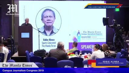 Campus Journalism Congress 2019 : Eddie Alinea