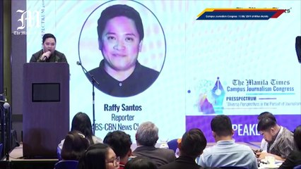 Campus Journalism Congress 2019 : Raffy Santos