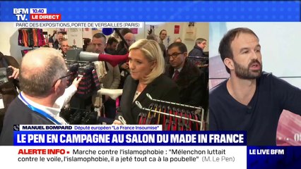 Marche contre l'islamophobie: pour Manuel Bompard (LFI), Marine Le Pen cherche "à masquer ses responsabilités"