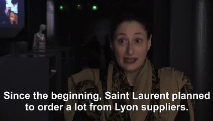 The textiles of the house of Yves Saint Laurent presented in Lyon