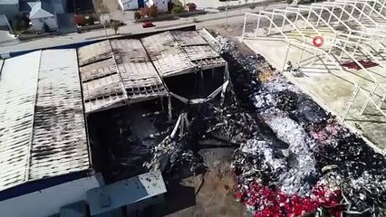 Küle dönen fabrikada hasar 12 Milyon TL