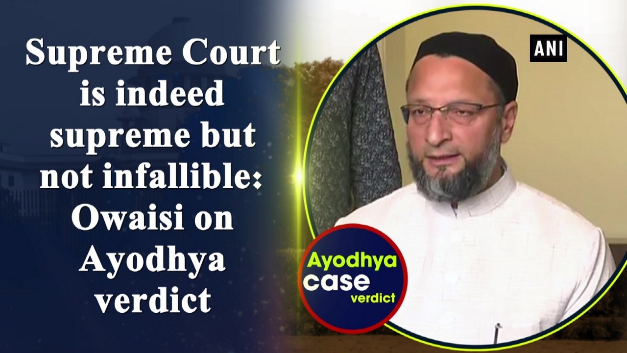 Supreme Court is indeed supreme but not infalli...