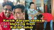 Kartik Aaryan seeks blessing from Karan Johar