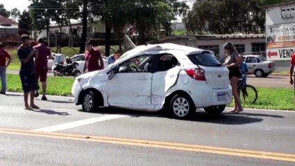 Grave acidente é registrado na BR-277, perto do viaduto da Carelli
