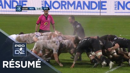 PRO D2 - Résumé Rouen-Oyonnax: 3-28 - J10 - Saison 2019/2020