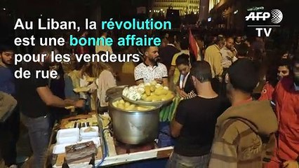 Liban: pour les vendeurs ambulants, la contestation est une aubaine