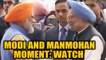 PM Modi greets former PM Manmohan Singh during Kartarpur ceremony