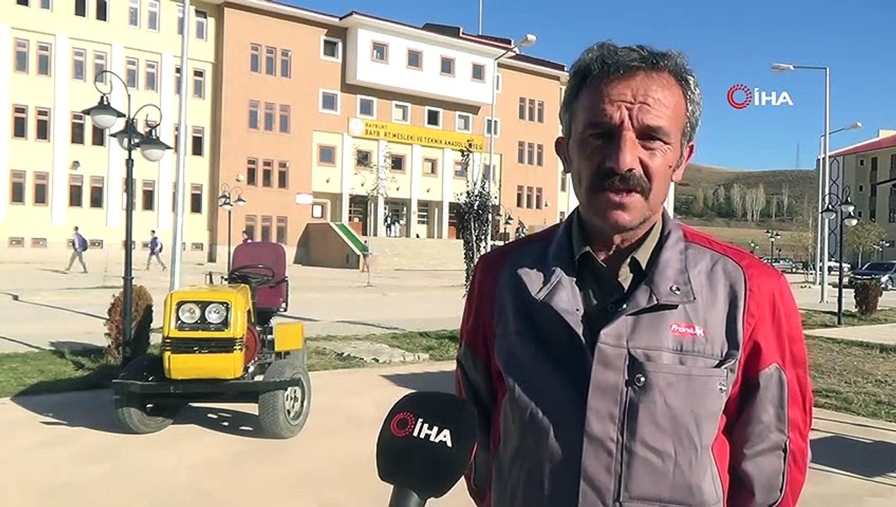 Lise öğrencileri Hurdalardan Mini Traktör İmal Etti