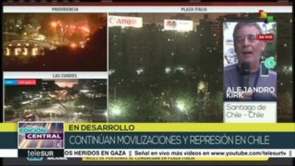 Con organización y voluntad, chilenos persisten en sus protestas
