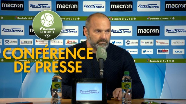 Conférence de presse AJ Auxerre - SM Caen (1-1) : Jean-Marc FURLAN (AJA) - Pascal DUPRAZ (SMC) - 2019/2020