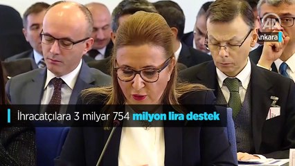 Ticaret Bakanı Pekcan: İhracatçılarımıza 3 milyar 754 milyon lira destek vermeyi öngörüyoruz
