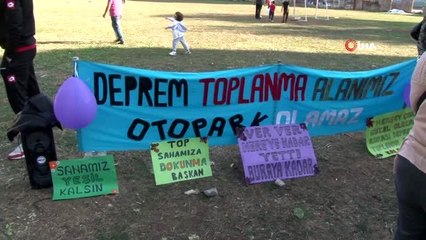 Bakırköy'de spor sahası protestosu