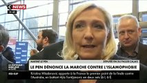 Marine Le Pen a estimé que les personnes qui iront manifester dimanche 10 novembre contre l’islamophobie, notamment de La France Insoumise, seront « main dans la main avec les islamistes»