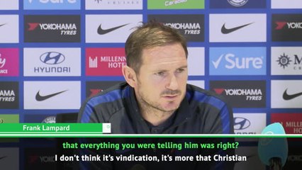 Lampard praises injured Pulisic