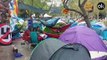 Las juventudes de ERC y la CUP acusadas de robar la ‘caja solidaria’ de la acampada separatista de Barcelona