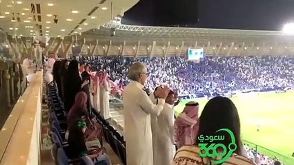 عدسة سعودي 360 ترص احتفال الامير الوليد بن طلال بفوز الهلال على أوراوا