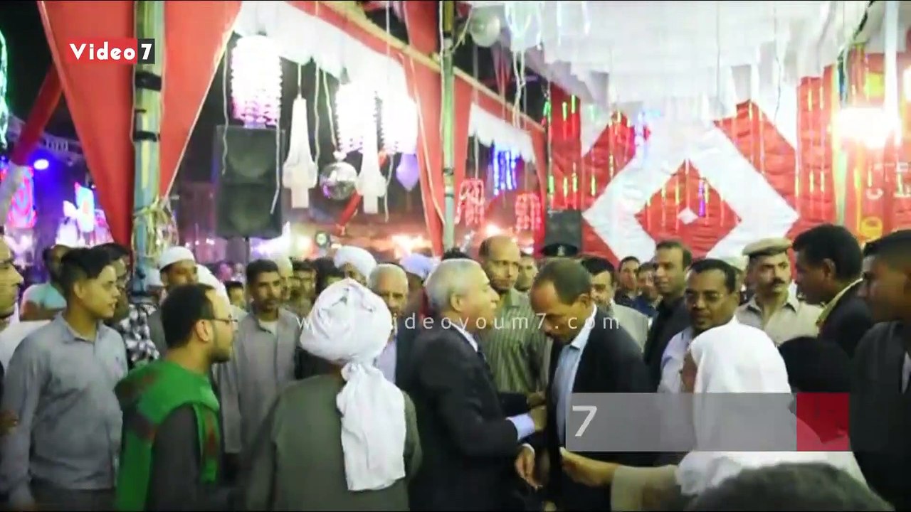 محافظ أسوان يشهد الاحتفال بالمولد النبوى الشريف