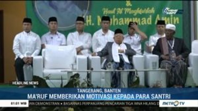 Ma'ruf Amin Peringati Maulid Nabi di Tangerang