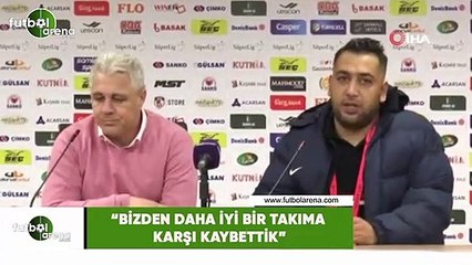 Sumudica: "Bizden daha iyi bir takıma karşı kaybettik"