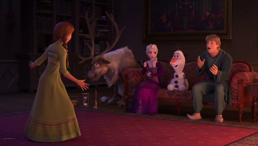 frozen 2 playing charades