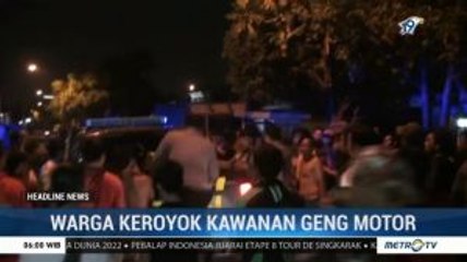 Warga Keroyok Kawanan Geng Motor