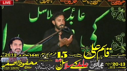 Zakir Mian Qasim Ali Hafizabad 15th Muharam 1441 2019 Choti Behak Hafizabad