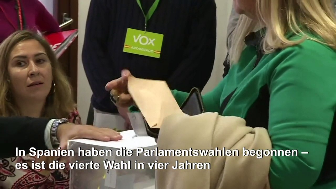Spanier wählen zum vierten Wahl in vier Jahren