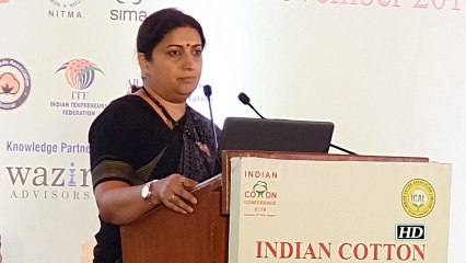 Indian cotton yarn industry took a hit due to US-China trade war:  Smriti Irani