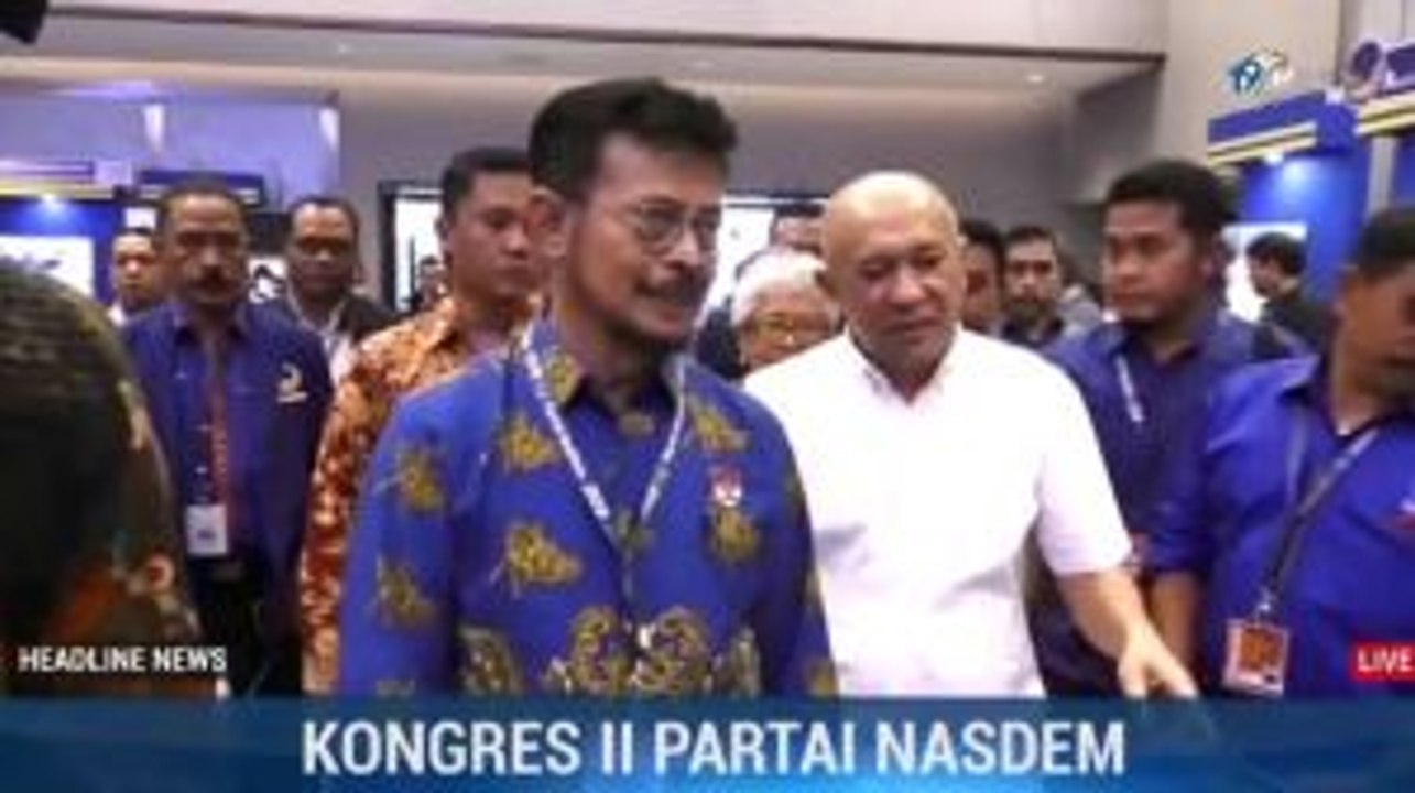 Mentan Syahrul Bicara Inovasi Pertanian di Kongres NasDem