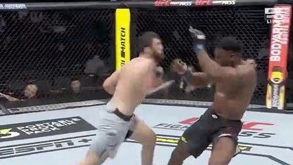 Magomed Ankalaev 12-1 caps a dominant showing in stellar fashion, decimating Dalcha Lungia