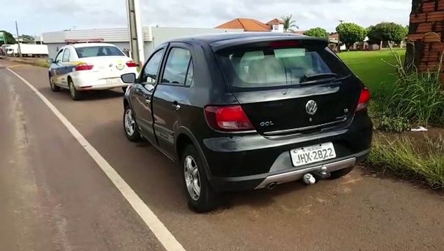 Veículo Gol com registro de furto é recuperado com placa alterada
