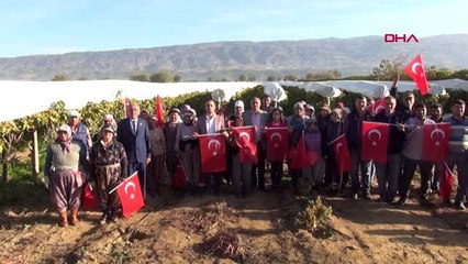 Üzüm bağında atatürk'ü andılar