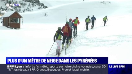 Download Video: La neige est tombée en abondance à La Mongie, dans les Hautes-Pyrénées