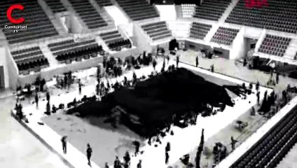 30 bin silindirle Atatürk silueti oluşturuldu