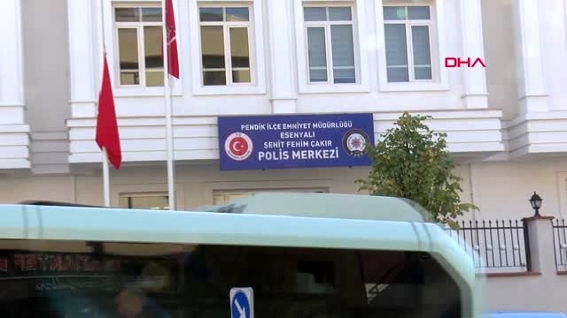 Pendik'teki silahlı saldırının şüphelileri polis merkezine getirildi