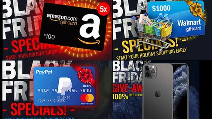 Get gift cards for Black Friday shopping I USA only