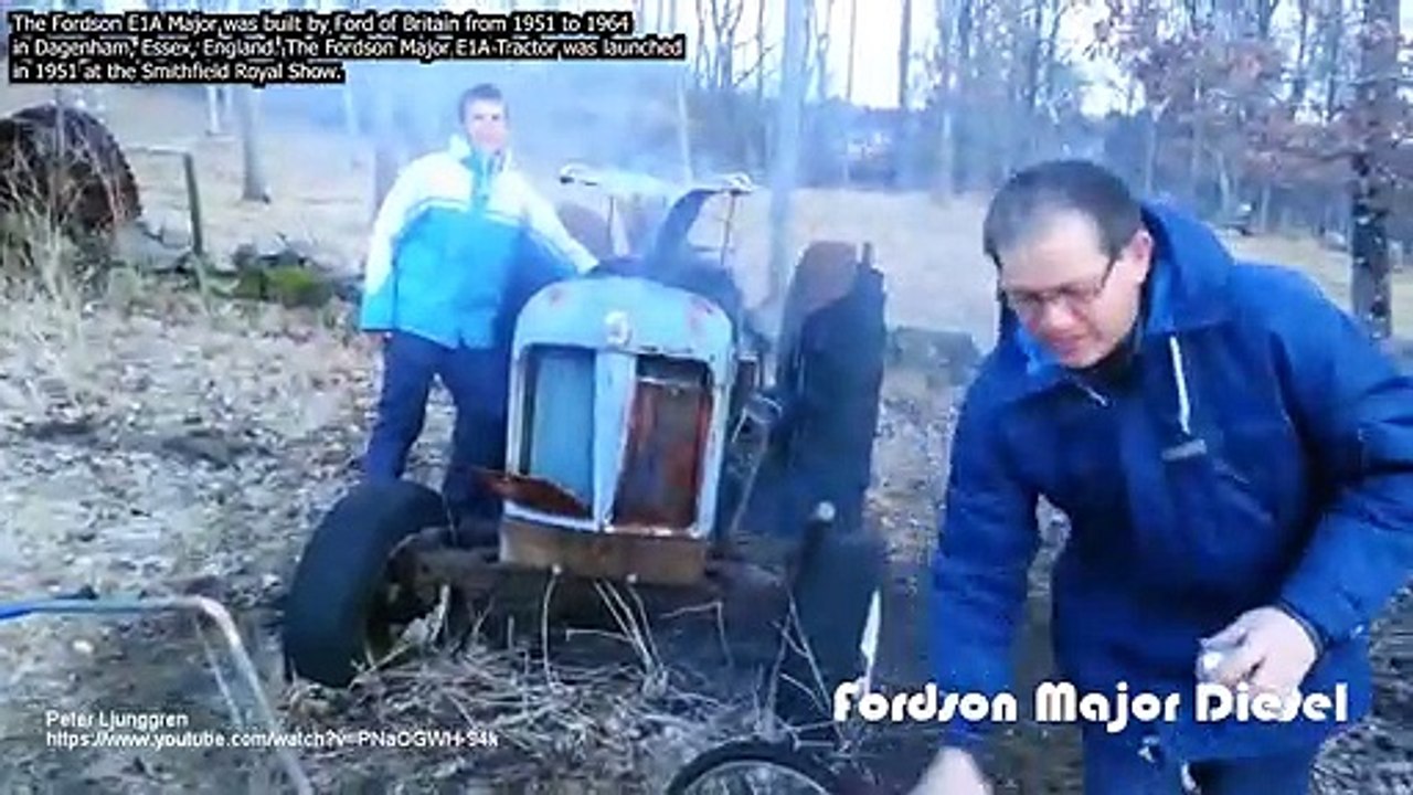 Cold Start Diesel Old Engine Tractors First Start in Many Years