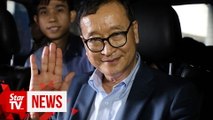 Self-exiled opposition leader Rainsy urges countrymen to rally on