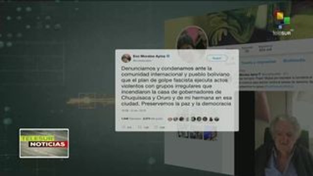 Bolivia: incendian casa del gob. de Chuquisaca y de Ester Morales Ayma