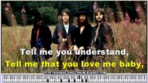 The Beatles Cover - I WANNA BE YOUR MAN - Free karaoke songs online with lyrics on the screen and piano