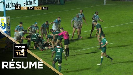 TOP 14 - Résumé  Bayonne-Pau: 3-9 - J09 - Saison 2019/2020