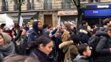 Fransa’da on binlerce kişi İslam nefretine karşı yürüdü