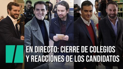 EN DIRECTO: Cierre de los colegios electorales
