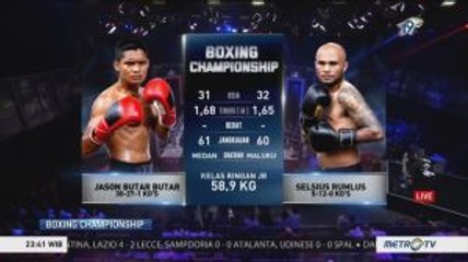 Boxing Championship - Jason Butar-Butar vs Selsius Rumlus (1)